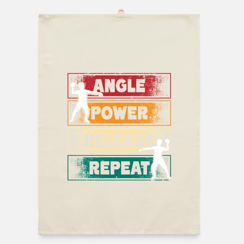 Lancer du poids Angle de lancer du poids Libération de puissance Torchon bio