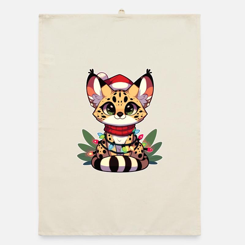 Fées de Noël Chat de Serval Torchon bio