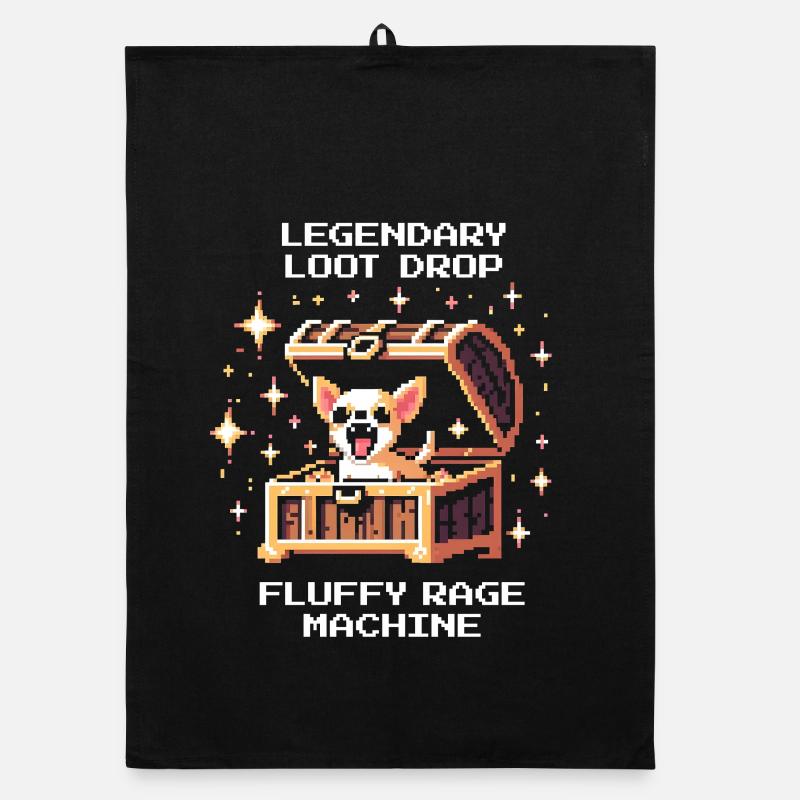 Legendary Drop: Rage Fluff | Chihuahuas Organic dish towel