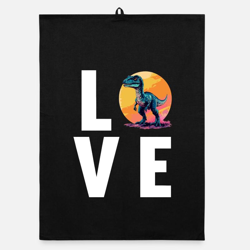 Dino Dinosaur Dinosaur Organic dish towel