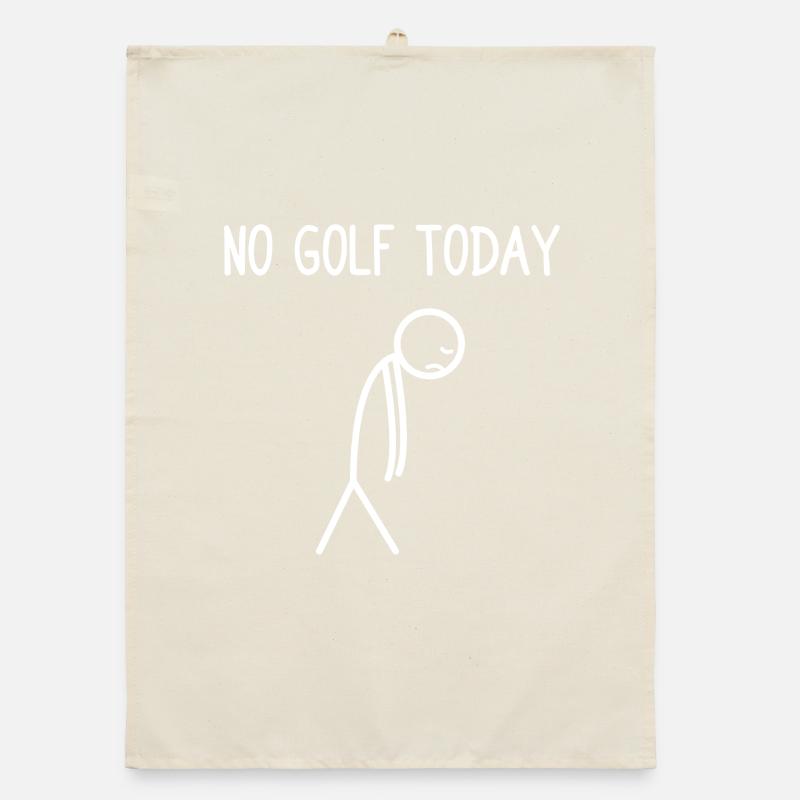 Pas de golf aujourd'hui Golfeur Golf Golf Torchon bio