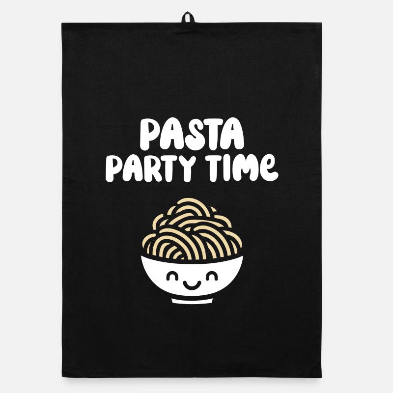 Pasta party time Organic dish towel