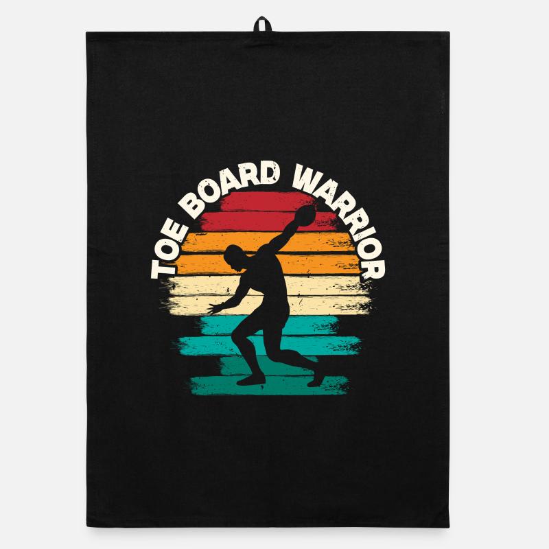 Shot Put Shot Put Toe Board Warrior Organic dish towel