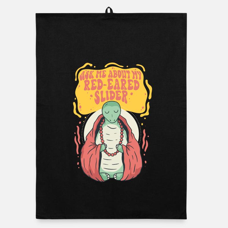 Red-eared Turtle Organic dish towel