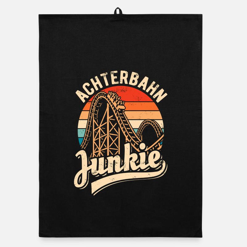 Achterbahn Junkie - Adrenalin Fan - Looping Organic Geschirrtuch