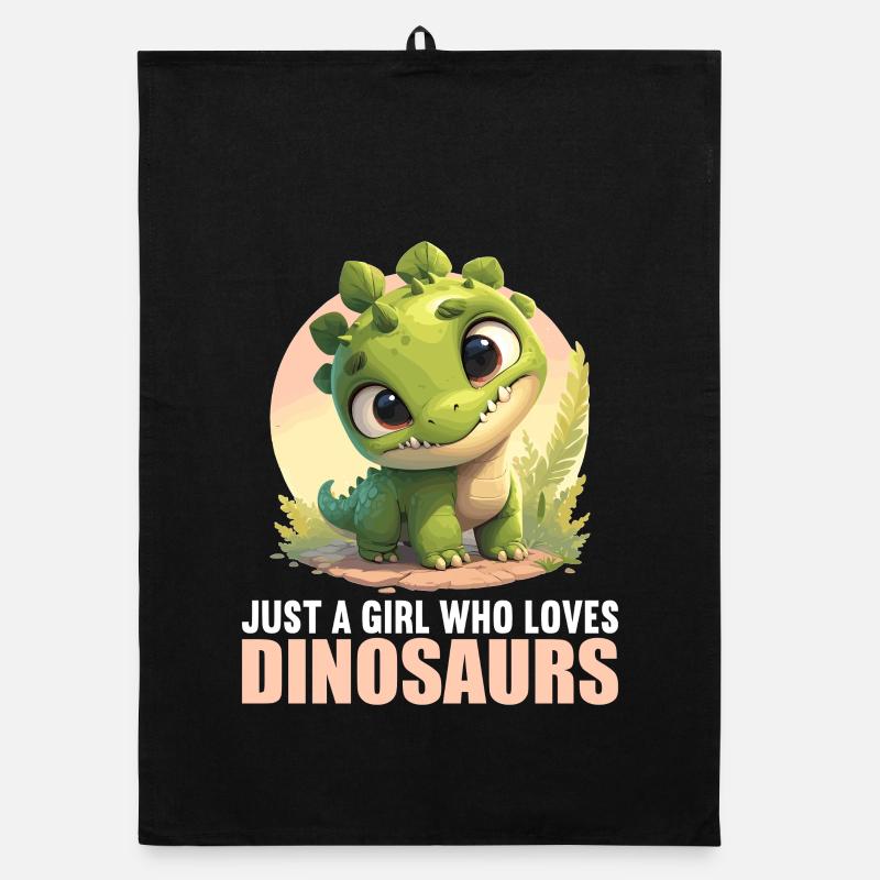 Dino Dinosaur Dinosaur Organic dish towel