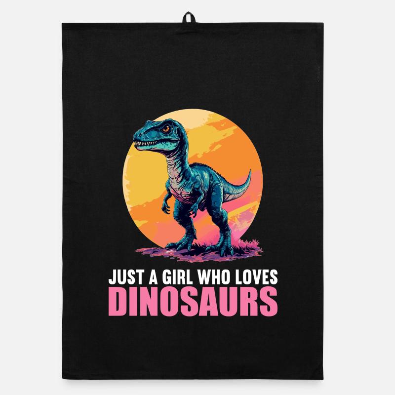 Dino Dinosaur Dinosaur Organic dish towel