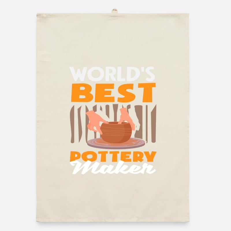 Weltbester Töpfer Pottery Maker Organic Geschirrtuch