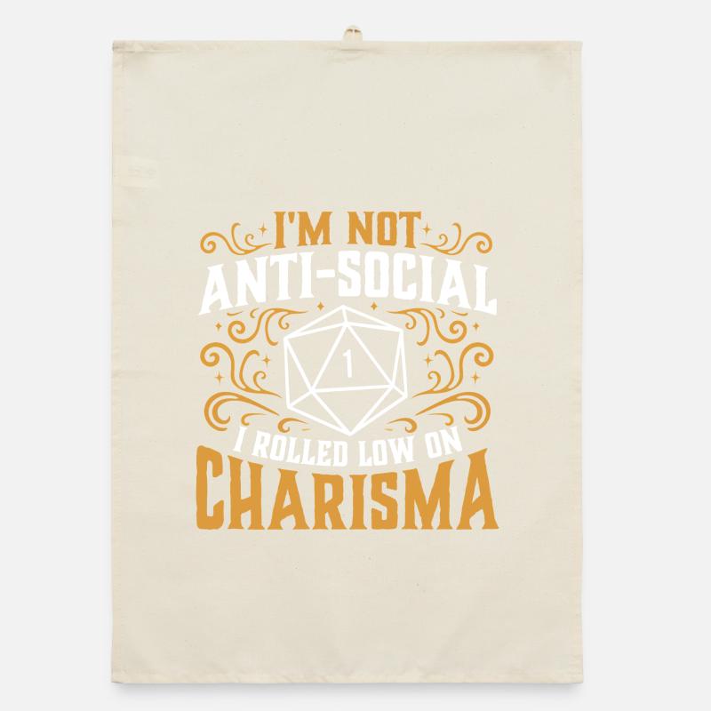 Pas antisocial Low Charisma Roll RPG Tabletop Torchon bio