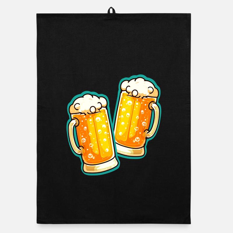 Bier Prost Bierglas Bierkrug Organic Geschirrtuch