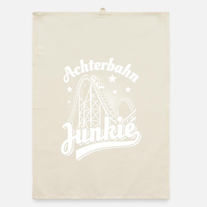 Achterbahn Junkie - Freizeitpark - Looping Organic Geschirrtuch
