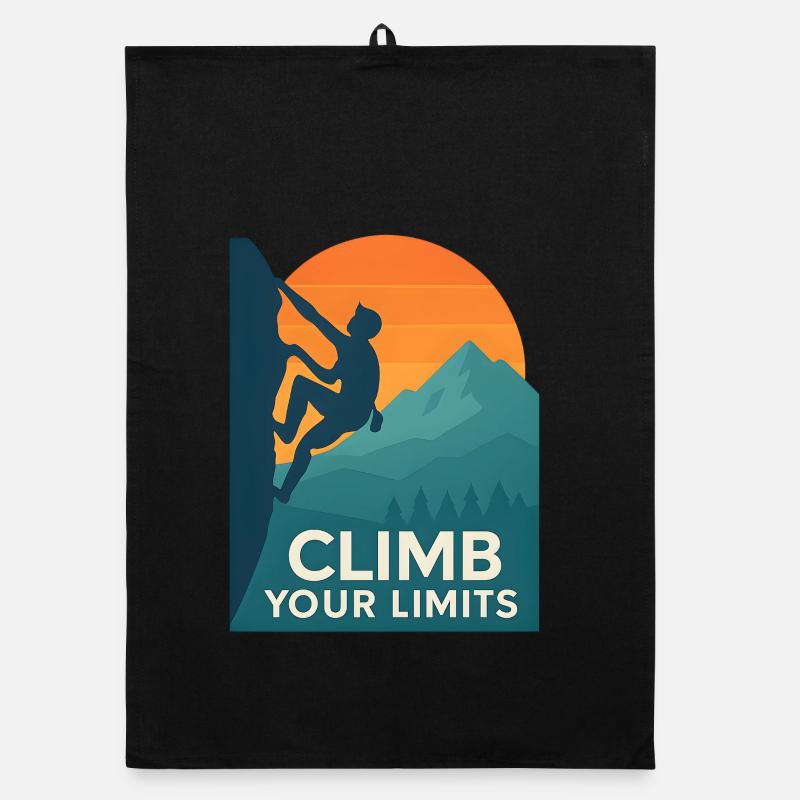  Climb Your Limits – Klettern & Bouldern Organic Geschirrtuch