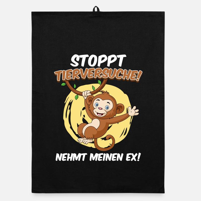 Animal welfare STOP ANIMAL TESTING TAKE MY EX Organic dish towel