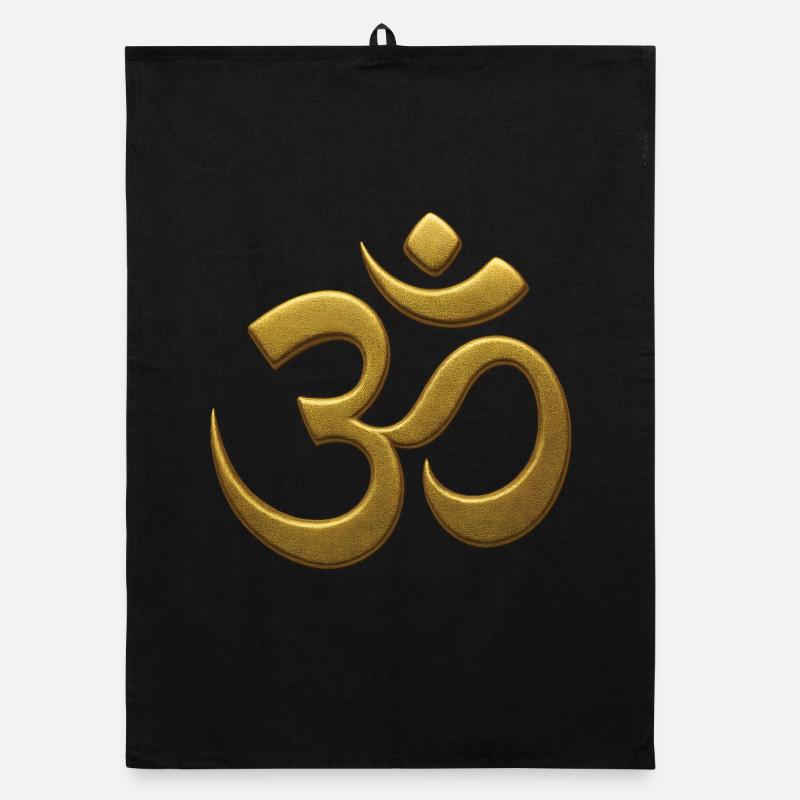 Om Mindfulness Affirmation Conscience spirituelle Torchon bio