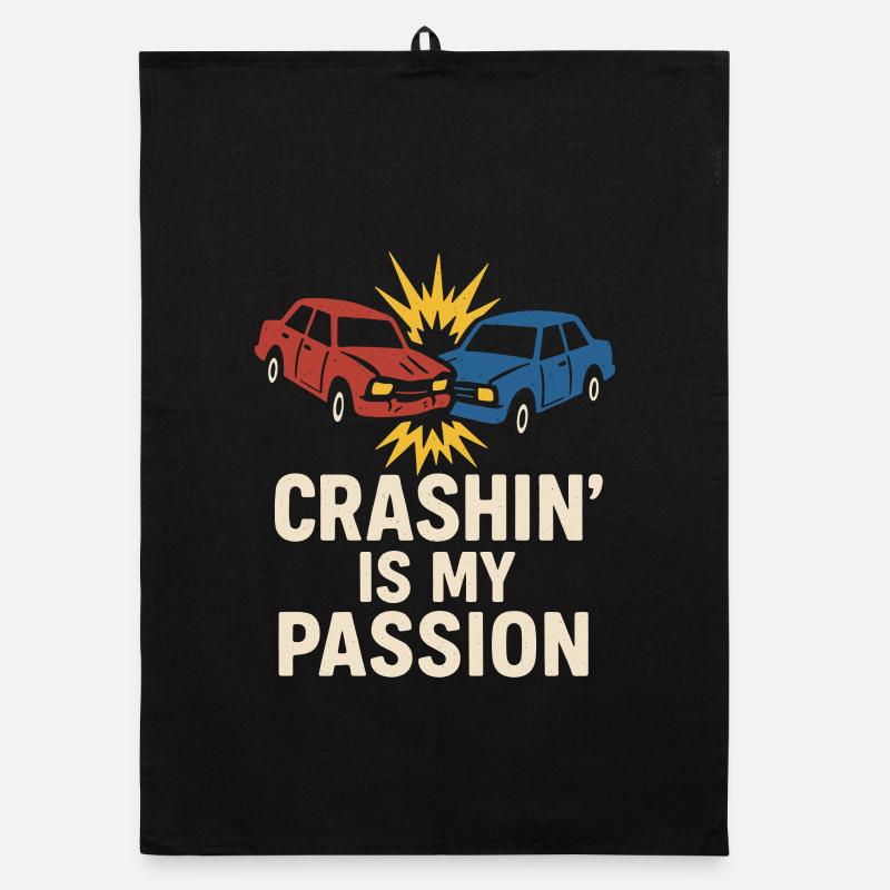 Démolition Derby Fan Pit Crew Crash Driver Fair Torchon bio