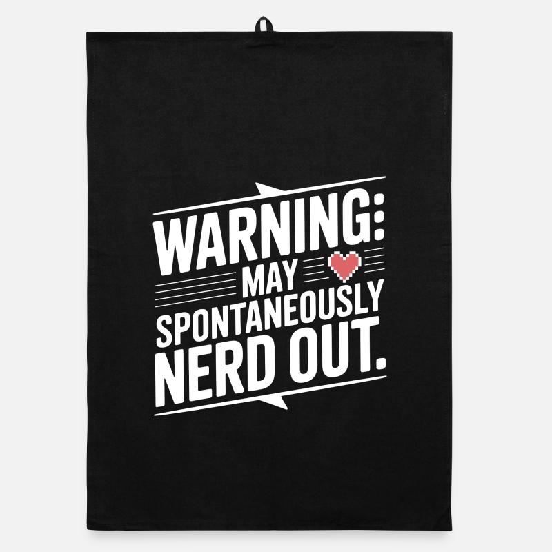 Warning May Spontaneously Nerd Out Organic dish towel