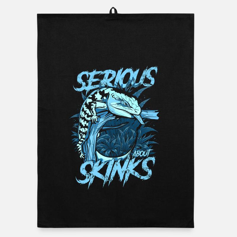 Serious About Blue Tongue Skinks Reptile Keeper Organic dish towel