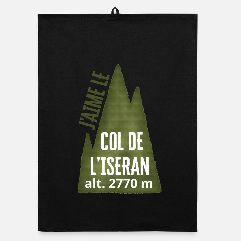 COL DE L’ISERAN ALT 2770 Meter Organic Geschirrtuch