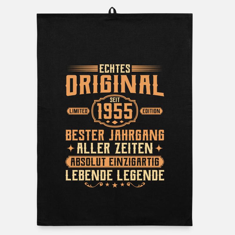 Echtes Original seit 1955 - 70. Geburtstag Organic Geschirrtuch