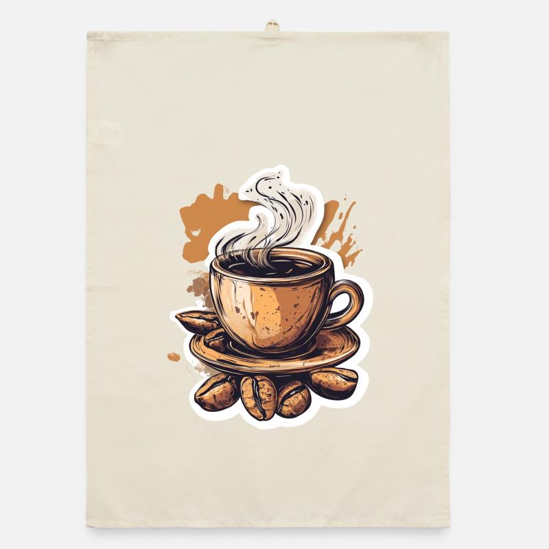 Kaffee Organic Geschirrtuch
