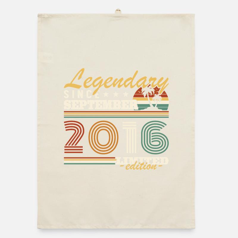 September 2016 Vintage Retro Geburtstagsgeschenk Organic Geschirrtuch