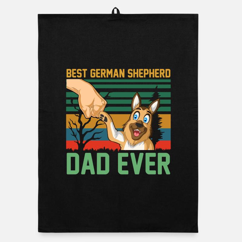 Best German Shepherd Dad Organic dish towel