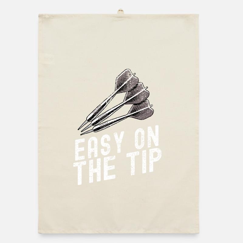 Dartscheibe mit Präzisionspfeil-Design Organic Geschirrtuch