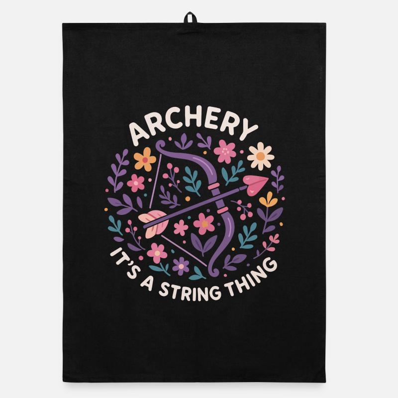 Bogenschießen Eine Sache Der Sehne Bogenschütze Organic Geschirrtuch