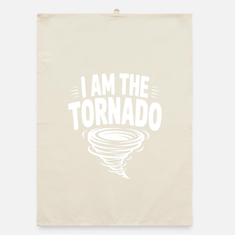 Ich bin der Tornado Organic Geschirrtuch