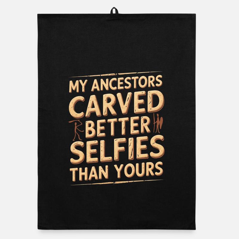 Petroglyph Petroglyphs Craved Selfies Organic dish towel