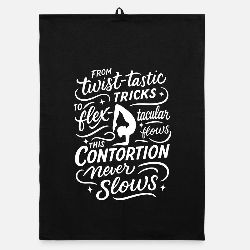 Twist Tastic To Flex Tacular Flows Contortion Organic Geschirrtuch