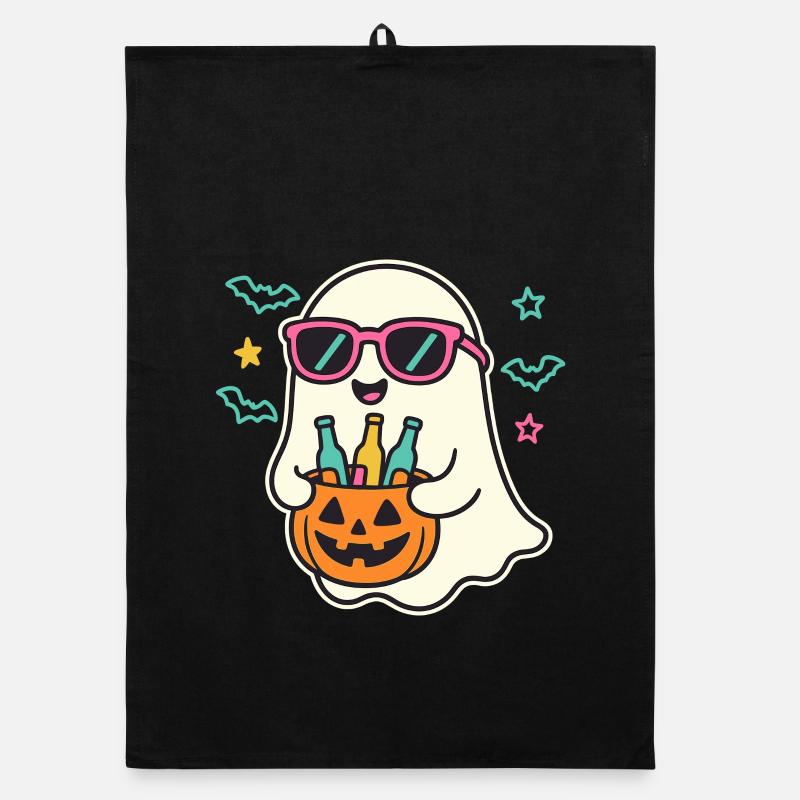 Halloween Geist Trick or Treat Organic Geschirrtuch