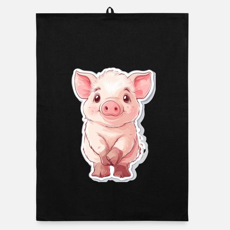 Pig Piglet Organic dish towel