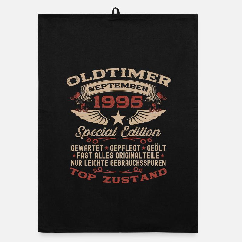30. Geburtstag Geschenk Oldtimer September 1995 Organic Geschirrtuch