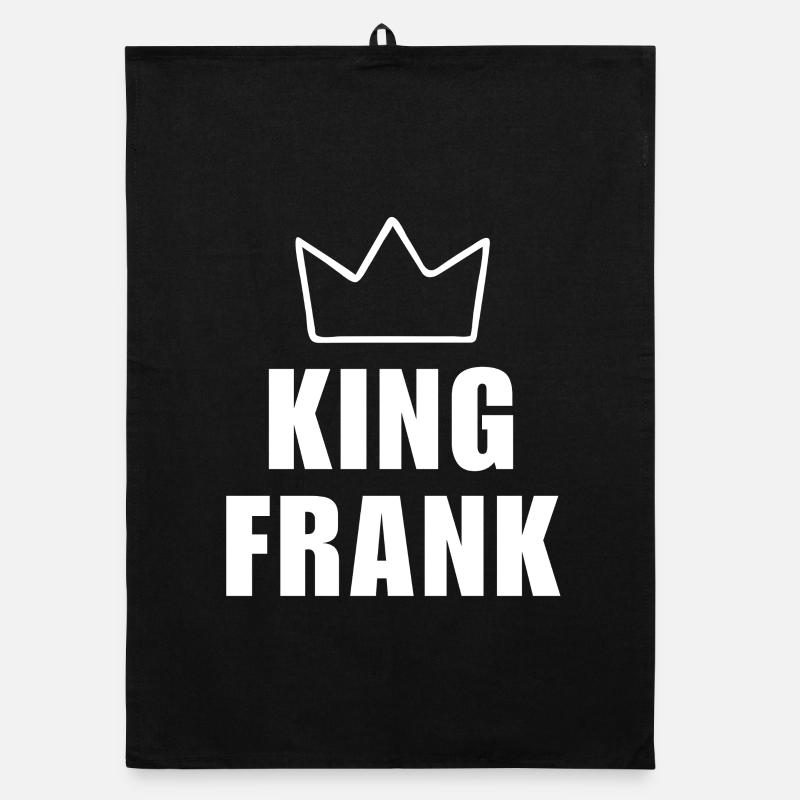 Frank-Name mit Buchstabe F - King Crown Hemd Organic Geschirrtuch