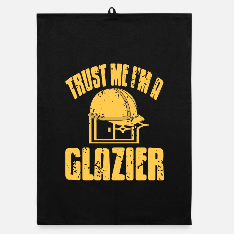 I Am Not A Glazier I Command Glass With Skill Organic Geschirrtuch