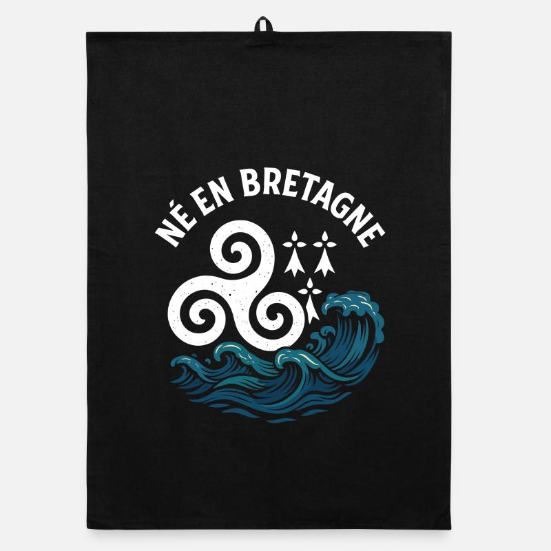 Born in Brittany Triskel Breton identity Organic dish towel