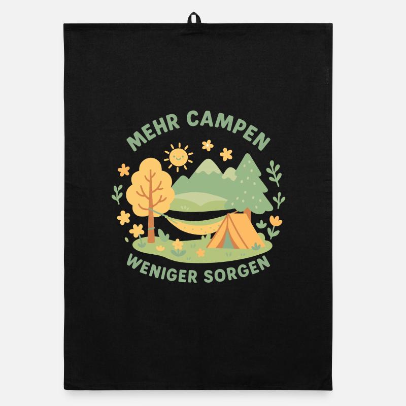 Plus Camping Moins de soucis Camping Aventure Torchon bio