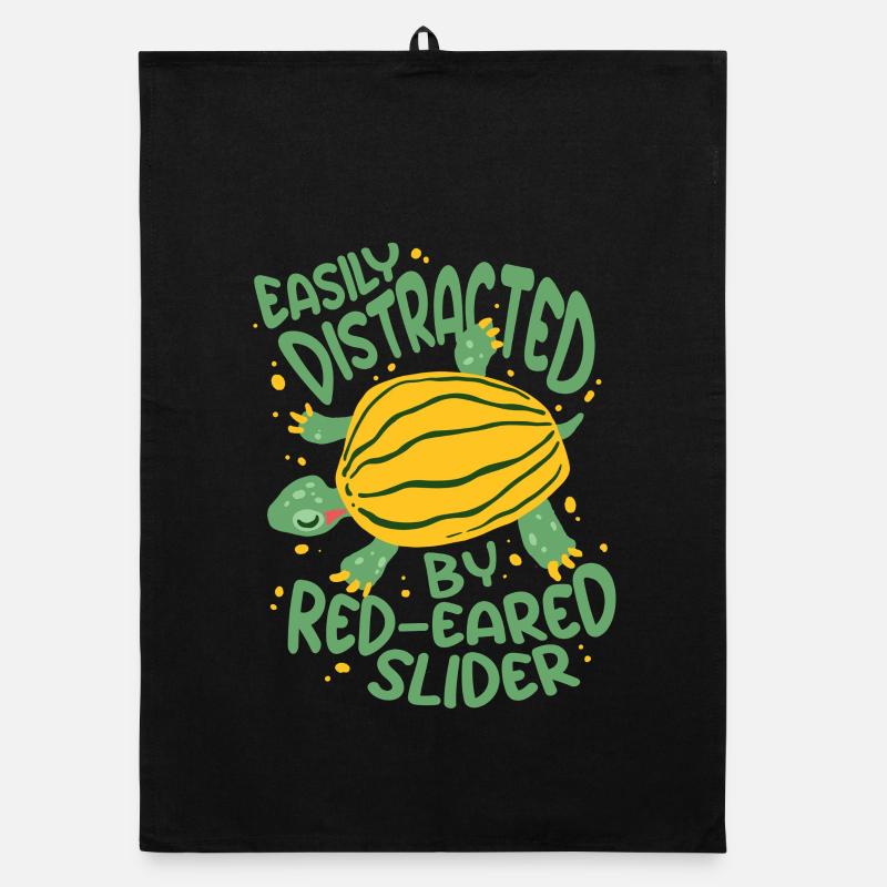 Red-eared Turtle Organic dish towel