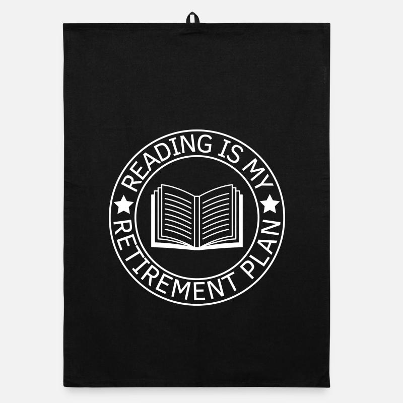 Reading Retirement Plan Book Reader Organic Geschirrtuch