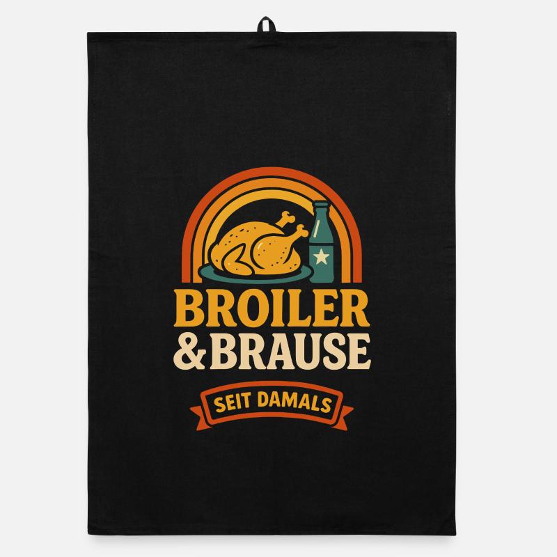 Broiler & Brause – Retro Ostalgie seit damals Organic Geschirrtuch