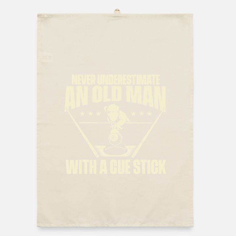 Unterschätzen Sie niemals einen alten Mann mit einem Queue Organic Geschirrtuch