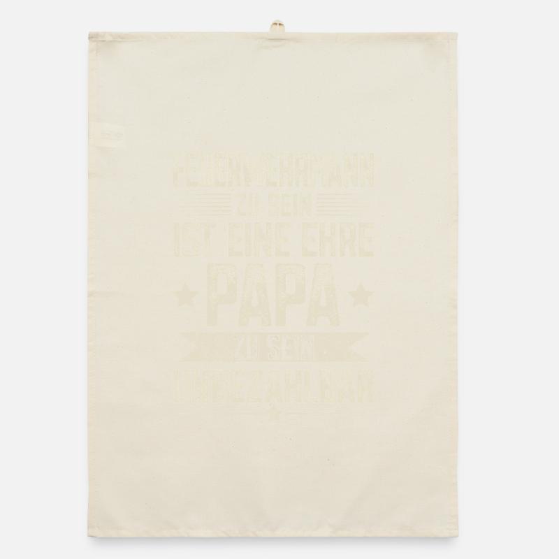 Firefighter Dad Organic dish towel