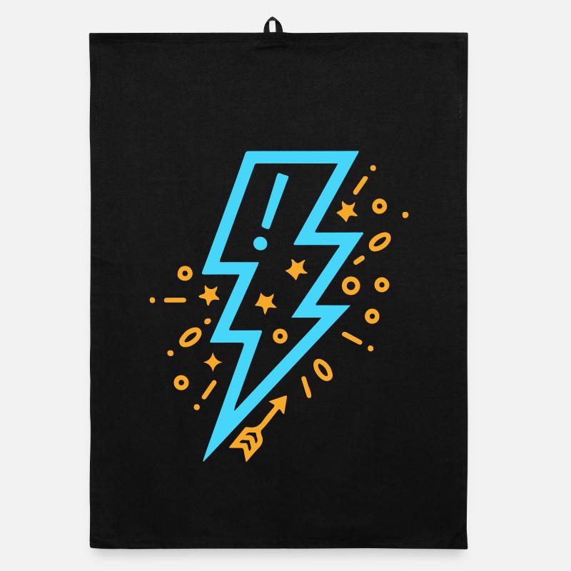 Lightning with Young and Vigorous Style Organic dish towel