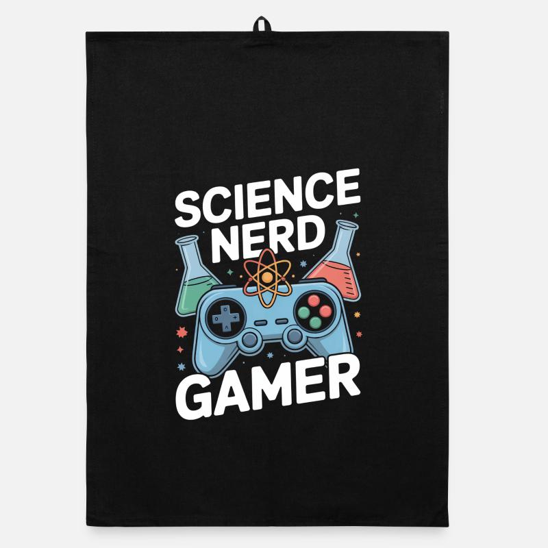Science Nerd Gamer Controller Chemie Labor Organic Geschirrtuch