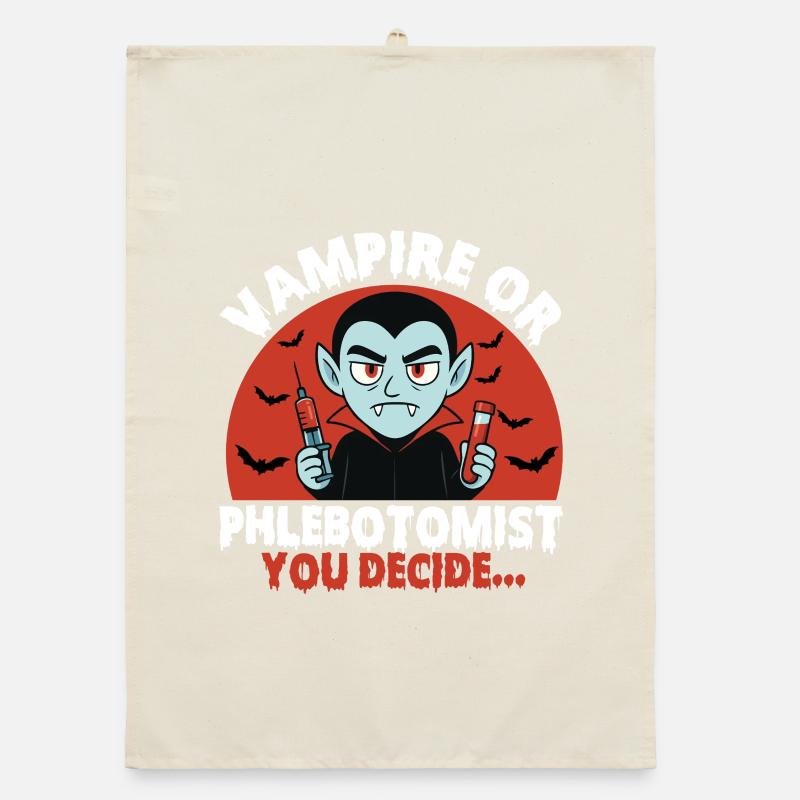 Vampir oder Phlebotomiker, du entscheidest... Organic Geschirrtuch