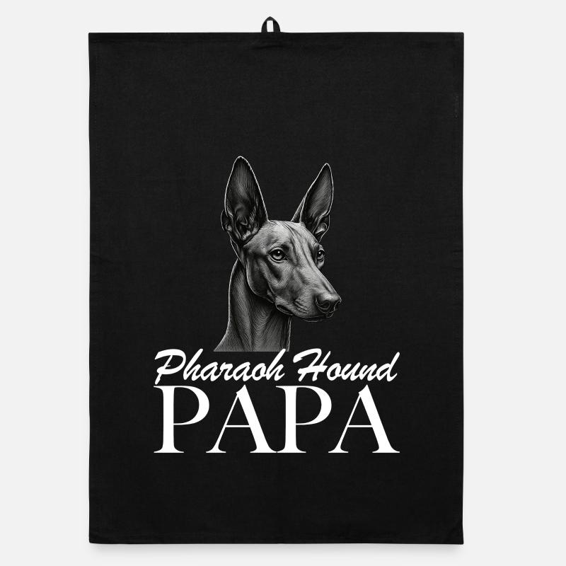 Pharaoh Hound Dad Organic dish towel