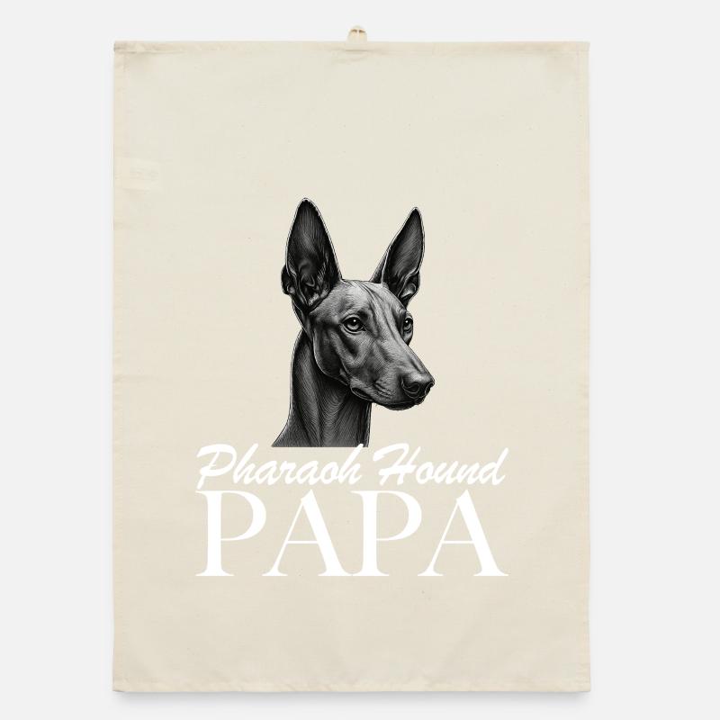 Pharaoh Hound Dad Organic dish towel