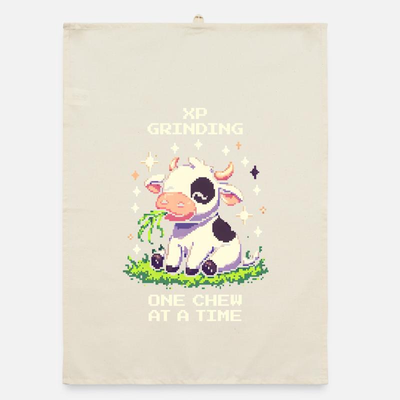 Farming XP – Bite by Bite | Cow Humor Organic dish towel