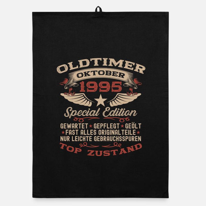 30. Geburtstag Geschenk Oldtimer Oktober 1995 Organic Geschirrtuch